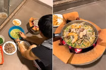 Lê Phương khoe chồng đảm, khéo chăm con còn biết làm bánh xèo cho vợ