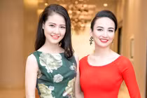 Hoa hậu Trần Thị Quỳnh xinh đẹp đọ sắc cùng Ngọc Diễm