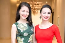 Hoa hậu Trần Thị Quỳnh xinh đẹp đọ sắc cùng Ngọc Diễm