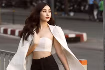 Hoa hậu Lê Âu Ngân Anh khoe vòng eo con kiến 57cm