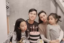 Hồ Hoài Anh hạnh phúc đón sinh nhật bên Lưu Hương Giang và 2 con