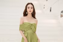 Huyền Lizzie diện gợi cảm khoe vai trần nõn nà đi sự kiện 