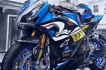 10X Nghệ An vẽ tranh xe phân khối lớn sống động như ảnh chụp