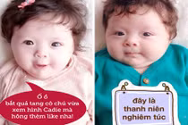 Ảnh chế cực yêu của bé Cadie - con gái Elly Trần