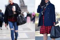 Cách mix đồ kẻ caro giúp bạn nổi bật, cực chất ngày đông
