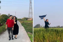 Chí Trung và bạn gái kém 17 tuổi an yên khi ở quê