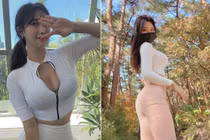 Hot girl diện đồ tập khoe body nóng bỏng hút vạn ánh nhìn