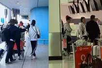 Đông Nhi - Ông Cao Thắng cực tình ở sân bay sau chuyến đi chụp ảnh cưới