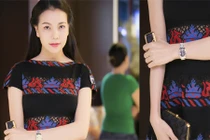 Trà Ngọc Hằng khoe khéo điện thoại dát vàng 2 tỷ