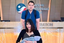 Lan Khuê rạng rỡ sau 3 ngày sinh quý tử cho đại gia