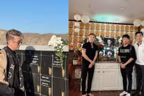 Đàm Vĩnh Hưng thăm mộ nghệ sĩ Chí Tài, Phi Nhung ở Mỹ