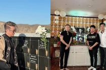 Đàm Vĩnh Hưng thăm mộ nghệ sĩ Chí Tài, Phi Nhung ở Mỹ