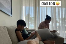 Cường Đô la chụp lén Đàm Thu Trang, lộ khung cảnh ở nhà mùa dịch