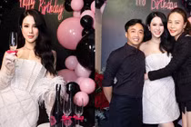 Cường Đô La bé tí khi đứng cạnh bà xã và Diệp Lâm Anh 