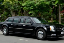 Ảnh: Cadillac One của Tổng thống Obama trên đường phố Sài Gòn