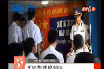 Xúc động Lễ kết nạp Đảng trên tàu Cảnh sát biển ở Hoàng Sa