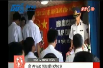 Xúc động Lễ kết nạp Đảng trên tàu Cảnh sát biển ở Hoàng Sa