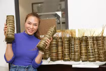 Mỹ Tâm gói bánh tét, làm mứt Tết quá chuyên nghiệp, fan tấm tắc khen