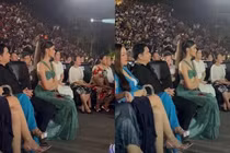 Đỗ Thị Hà "quậy" giữa sự kiện, chân bị soi "như đạp máy may"