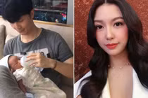 Á hậu Thúy Vân sữa quá tốt 3.000ml/ngày, con 6 tuần tăng 2kg