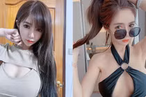 Hot girl xinh đẹp mặc hở hang, tạo dáng phản cảm khoe đường cong