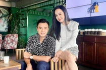 MC Tuấn Tú phong độ khi chung khung hình với BTV Hoài Anh