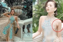 Lệ Quyên lộ nguyên cục mỡ nách, bắp chân cuồn cuộn