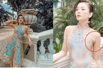 Lệ Quyên lộ nguyên cục mỡ nách, bắp chân cuồn cuộn