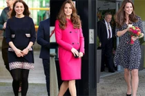 Ngắm phong cách Công nương Kate khi mang bầu lần hai