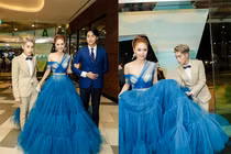 Đức Phúc đẹp như hot boy đến mừng Minh Hằng ra mắt phim