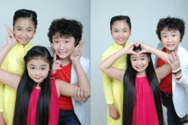 Thiện Nhân tạo dáng nhí nhảnh cùng Hoàng Anh, Thiên Nhâm