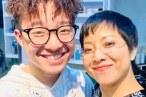 MC Thảo Vân khoe con trai 16 tuổi phổng phao cao 1m70