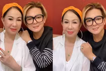 Vũ Hà khoe loạt ảnh tình tứ bên vợ đại gia hơn 8 tuổi