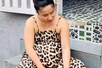 Vợ Lê Dương Bảo Lâm 9 tháng bầu mặc đúng 1 kiểu váy 