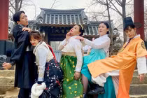 Chết cười ảnh lầy lội của Trấn Thành và dàn sao “Bố già” ở Hàn