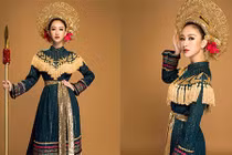 Lộ trang phục nữ chiến binh của Hà Thu ở Miss Earth 2017