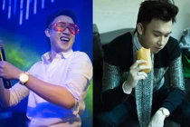 Dương Triệu Vũ ăn bánh mỳ tất bật chạy show