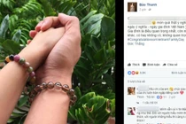 Bảo Thanh khoe ảnh nắm tay chồng giữa scandal nhắn tin cho Việt Anh
