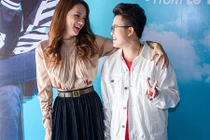 Hương Giang Idol xinh tươi thân thiết bên Lê Thiện Hiếu