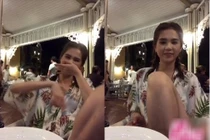 Ngọc Trinh mặc quần ngắn, làm “trò lố” ở Phú Quốc vì say?