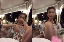 Ngọc Trinh mặc quần ngắn, làm “trò lố” ở Phú Quốc vì say?