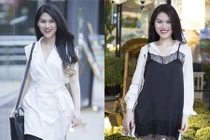 Ngọc Thanh Tâm trẻ trung xuống phố với phụ kiện hàng hiệu 