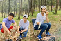 Hoa hậu Ngọc Hân vui vẻ đi dã ngoại cùng chồng sắp cưới