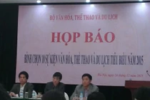 Bình chọn 10 sự kiện văn hóa, thể thao, du lịch 2015
