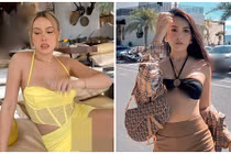 Đỏ mặt trước hot girl body bốc lửa mặc váy ngắn, ngồi hớ hênh