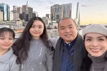 Hai con gái xinh đẹp sắp du học Úc của Thúy Hạnh - Minh Khang
