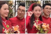 Midu và chồng kém tuổi đẹp đôi trong lễ ăn hỏi