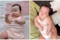 Con gái của Sam và chồng Hàn Quốc ngày càng bụ bẫm