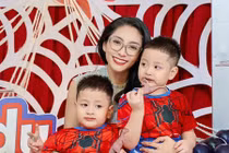 Đặng Thu Thảo tổ chức sinh nhật hoành tráng cho hai con trai