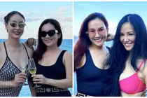 Vợ Bình Minh diện bikini đọ sắc cùng Hà Kiều Anh, Hồng Nhung